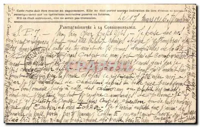 Korespondencja Armii Republiki — Trench 16 — Éditeur Stern — Rewers