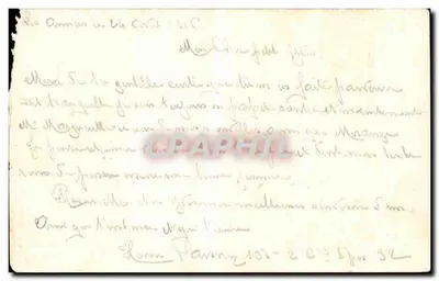 Moncontour — Karta pocztowa datowana na kwiecień 1916 — wydawca La Passe-Partout, nr 6 — Rewers