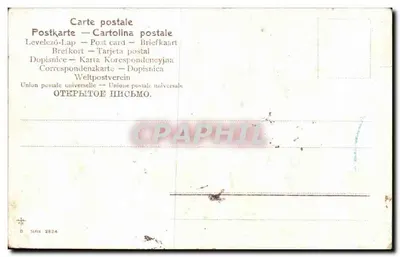 Flores rosas — Lembrete — I. Leroux, série 2834 — Verso