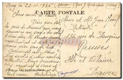 Às margens do Oued — Touggourt, Argélia — série 8051 — Verso