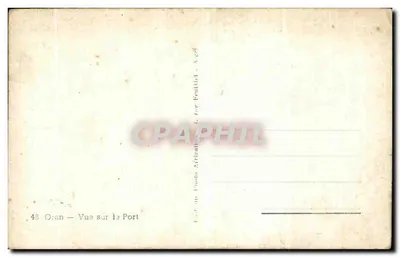 Oran — Visão do Porto — Photo Africaines, rue Feuillet — Verso