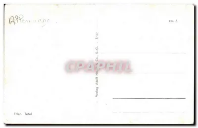 Trier, Total — widok z lotu ptaka — Verlag Adolf Hägin & Co., K.-G., Trier, n° 5 — Rewers