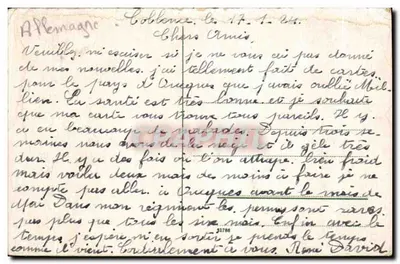 Bingen. Totalansicht. — widok panoramiczny miasta i Renu z wzniesionymi winnicami — wydawca nieodczytelny — Rewers