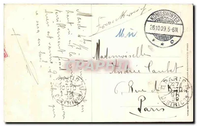 Königswinter com Drachenfels e barco a vapor — editor não identificado, n° de série 126900 — Verso