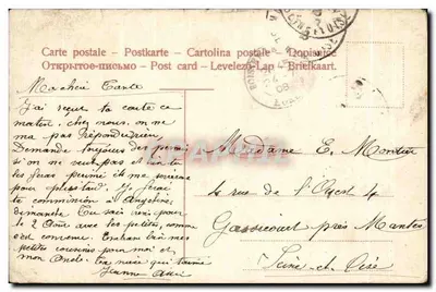Bilhete postal antigo Gasthaus zum Himmelreich — Verso
