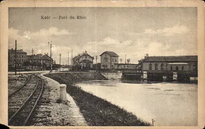 Kehl — Porto do rio Reno — editor não identificado
