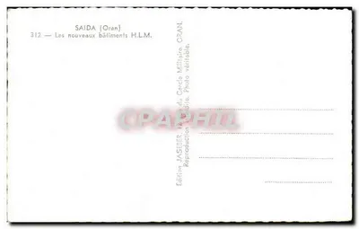 Saida (Oran) — Nowe budynki H.L.M. — Wydawnictwo JASEDER, nr 312 — Rewers