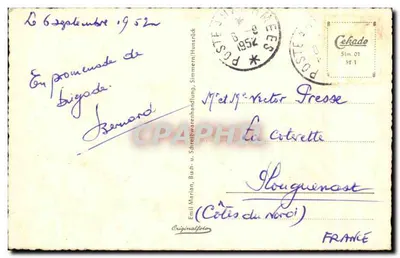Simmern (Hunsrück). Marktstraße — editor Emil Marian, Buh- u. Schreibwarenhandlung — Verso