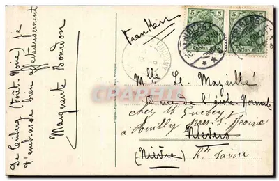 Triberg — vista panorâmica — editor desconhecido, número de série não visível — Verso