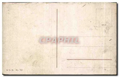 Braubach z Marksburg — widok panoramiczny — K.S.M. Nr 742 — Rewers