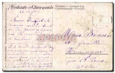 Anjo com coroa e rosas — 'Gloria in excelsis Deo!' — Etilingersecher-Verlag, No 2 — Verso