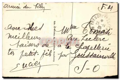 Kehl Rh. - Praça da Igreja [Kirche] — Editor G. Zwicky, n°5 — Verso