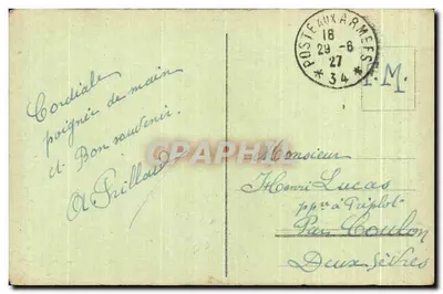 Düsseldorf - Graf Adolfstraße — Rue du Comte-Adolphe — editor M. M. n°3 — Verso