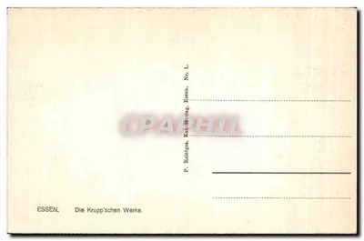 Essen — As fábricas Krupp — P. Reintges, Essen, Nr. L. — Verso