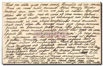 Ehrenbreitstein — widok z Rzeka — wydawca nieznany — Rewers
