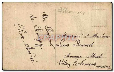 Ludwigshafen nad Rynem — widok portu z łodziami — wydawca nieznany, numer seryjny nie widoczny — Rewers