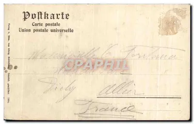 Baden-Baden — Parte del Leopoldsplatz — Hotel Victoria, n° 2830 — Verso