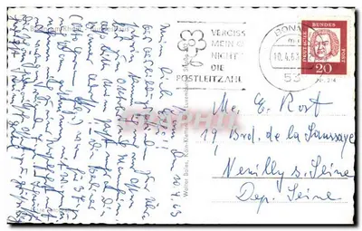 Widok miejski z Bazel — numer seryjny nieczytelny — Rewers