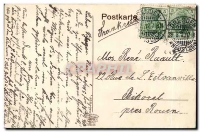 Stübelbrunnen — Palácio da Exposição — Dresden — Verso