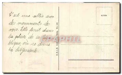 Berlin — Siegesallee i Siegessäule — B.R.i.B. Lith. Extra. Nr 109 — Rewers