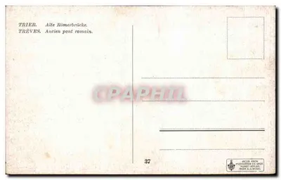 Trèves — Antigo ponte romano — Jacobs Kron — Verso