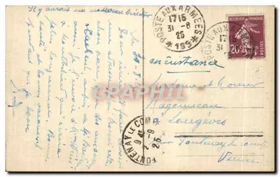 Landau - Joseph Platz — Praça Maximilien Joseph — editor M. H. n°5 — Verso