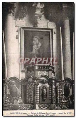 Loudun (Vienne) — Igreja de São Hilaire du Martray — Altar do século XVII