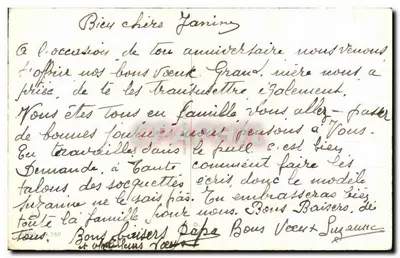Bouquet van rozen — Gelukkig verjaardag — Parijs, n° 350 — Achterkant