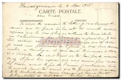 União das Sociedades de Tiro da França — Os Poilus do Frente estão aqui — 1916 — Verso