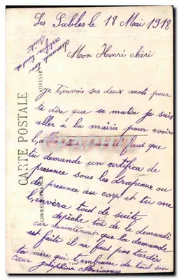 Po burzy, w drodze pod małą żaglą — LL. — N° 2032 — Rewers