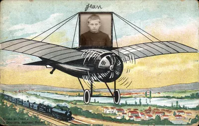 Avião e trem — Gossens depositado, Paris — edição França
