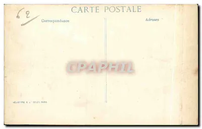 Castelo de VERMELLES (Pas-de-Calais) — Trincheiras alemãs conectando-se ao subsolo do castelo — Héliotype E. L' DELET, Paris, 31ª Série — Verso