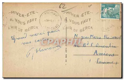 Berck-Plage — Na Praia — LL.131 — Cie des Arts Photographiques — Verso