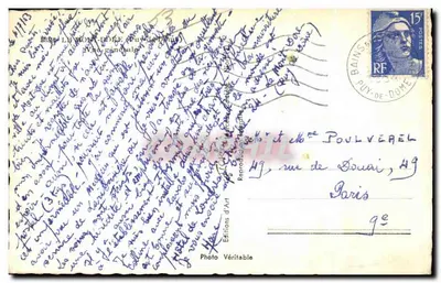Le Mont-Dore (Puy-de-Dôme) — vista geral — Edições Véritable — Verso