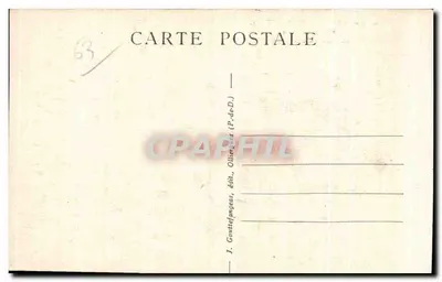 Mont-Dore — Hotel Gallia i Rue de l'Église — J. Gouttefangeas, wyd. (P.-de-D.) — Rewers