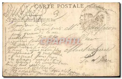 Het Mont-Dore — Algemene uitzicht en het puy Gros — Y.P.D. — Fototipografische drukkerij van de Savane — Achterkant