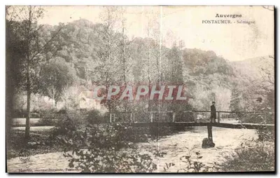 Pontautmur - Salmagne — Auvergne — editore Blanchet, ricevitoria postale