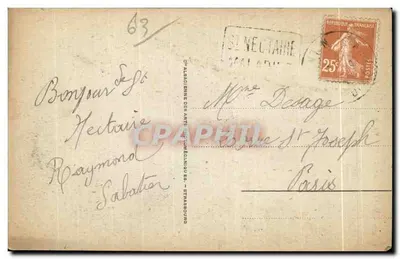 St-Nectaire - Matka Boża z Saillant — n° 25 — Rewers