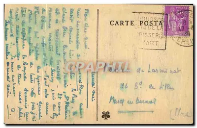 Orcival — A Igreja no estilo auvergnat — editor Carte Postale Art — Verso
