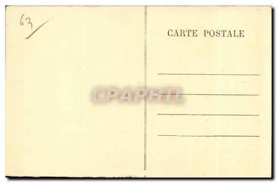 Orcival — Vista geral (lado da abside) — n° 967 — Verso