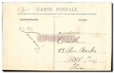 Riom - De Marseillaise — beeld van de Marseillaise — uitgever Lab. Bouge-Béal, n° 464 — Achterkant