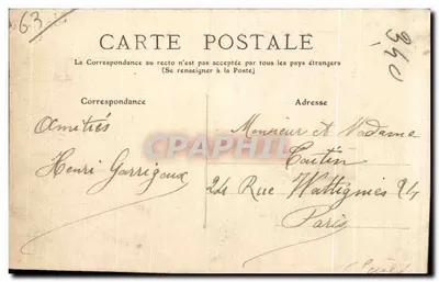 Most Embène — Riom, Puy-de-Dôme — wydawca Clermont — Rewers