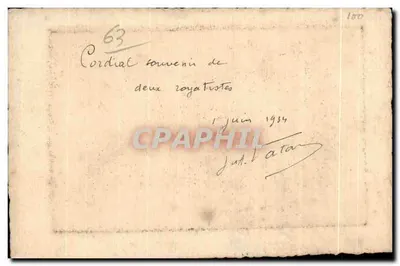 l'Auvergne - Royat — Cascades de la Tirelaine — gravure originale — Rewers