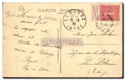 Royat — Vista pittoresca — G. d'O. - 499 — Verso
