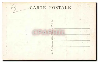 Royat — Wnętrze Świętego Serca — G. D'O. - 430 — Rewers