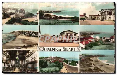 Bidart — vista panorâmica — Lembrança de Bidart