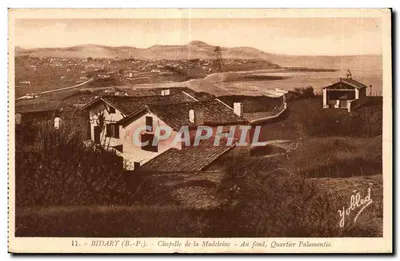 Bidart (B.P.) - Capela da Madeleine - No fundo, Bairro Palamentia