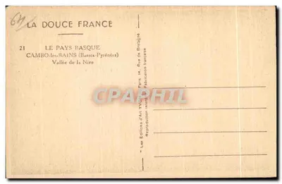 Cambo-les-Bains — Vale da Nive — Edições d'Art Yvetot — Verso