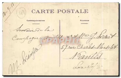 Champtoceaux (M.-et-L.) - A Loire e a Valeira da Cocheline — Coleção Godin — Verso