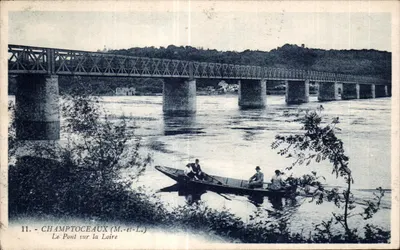 Champtoceaux (M.-et-L.) — O Ponte sobre a Loire — Édition Farge
